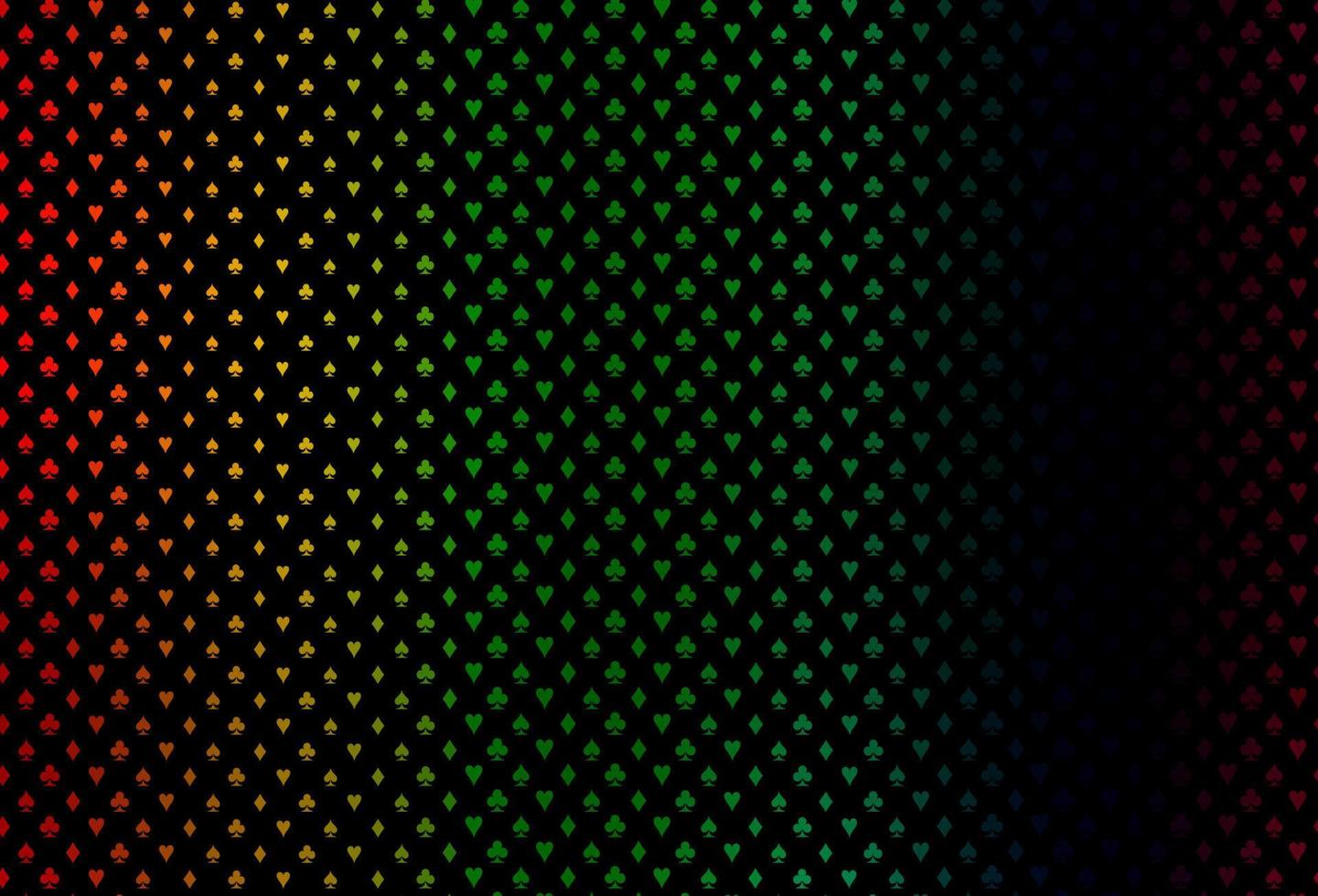 Dark multicolor, rainbow vector layout with elements of cards.