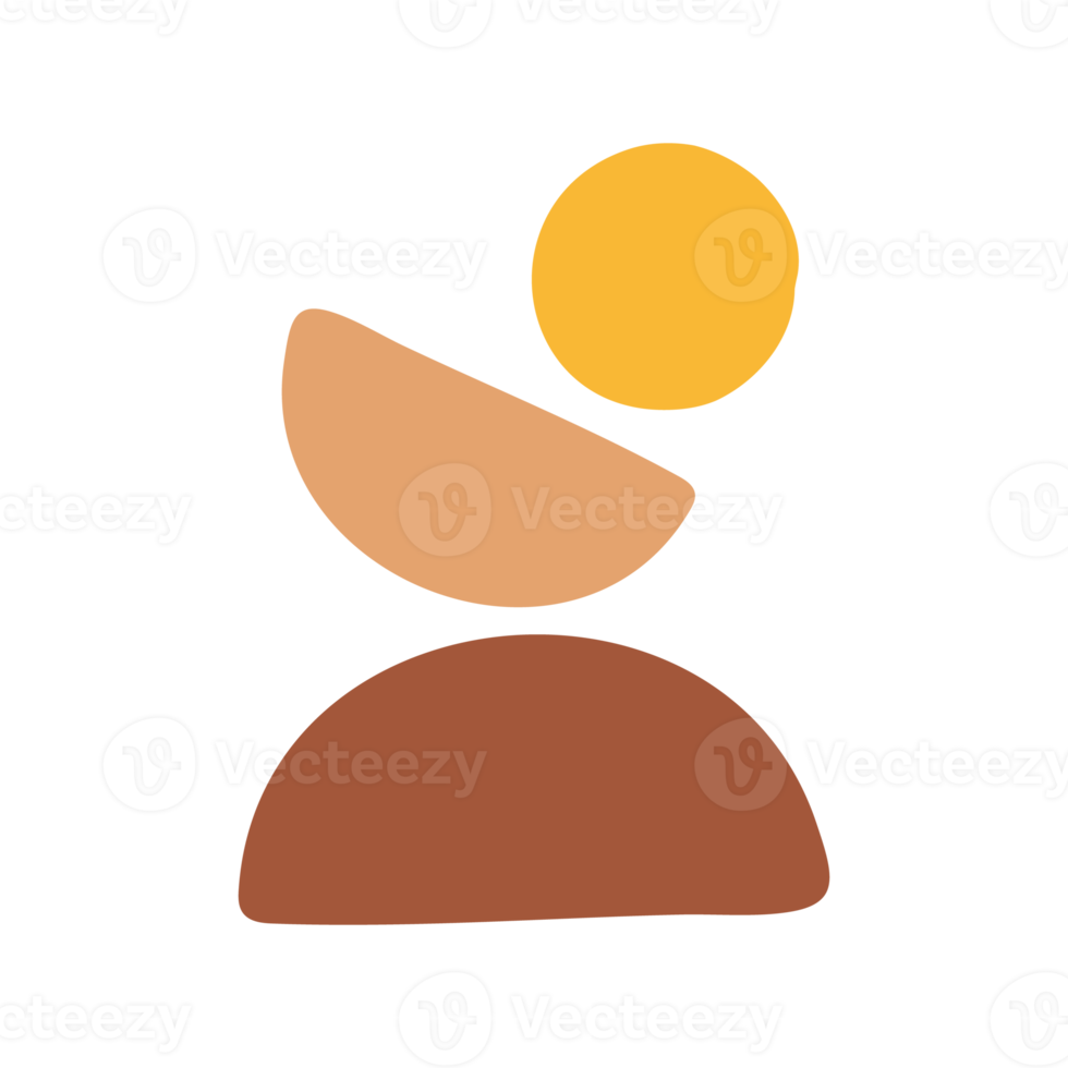 minimalistisches halbkreisförmiges Overlay für die Wanddekoration png