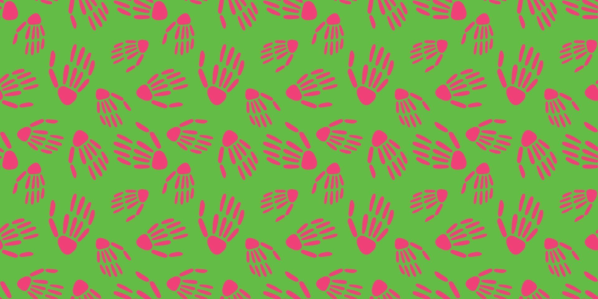 seamless pattern of Skeleton hands.Vector vector