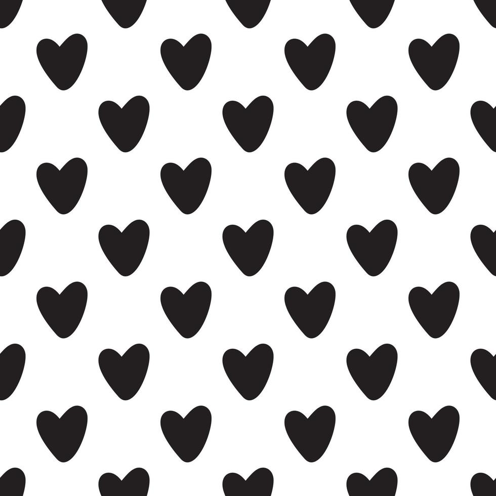 Seamless heart pattern vector