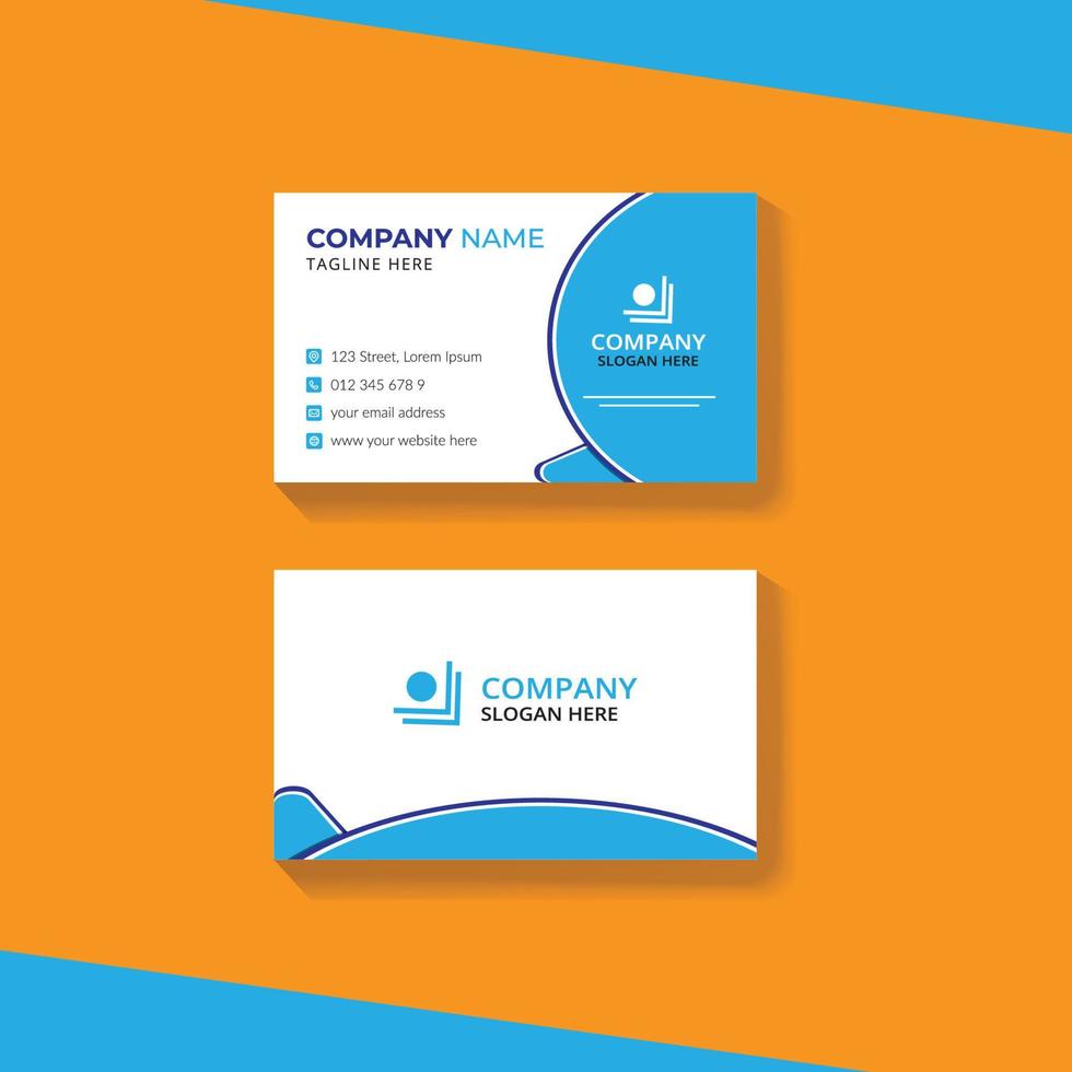 Corporate Business Card Design vector