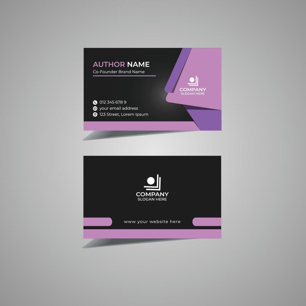 Corporate Business Card Design vector