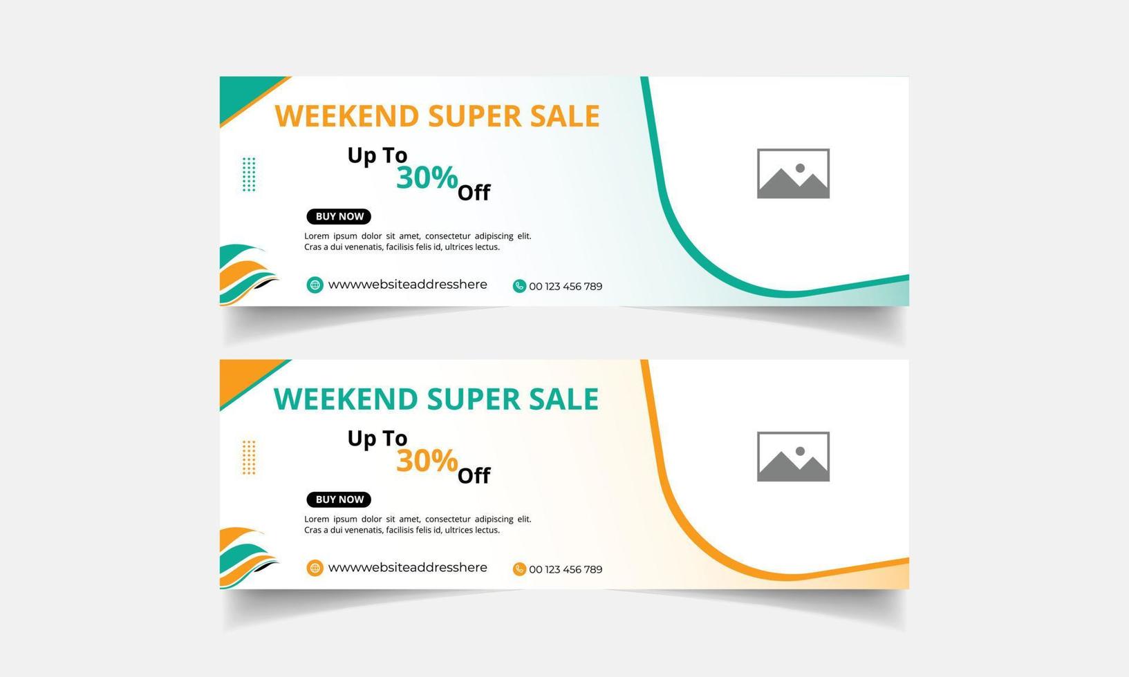Social media cover template vector