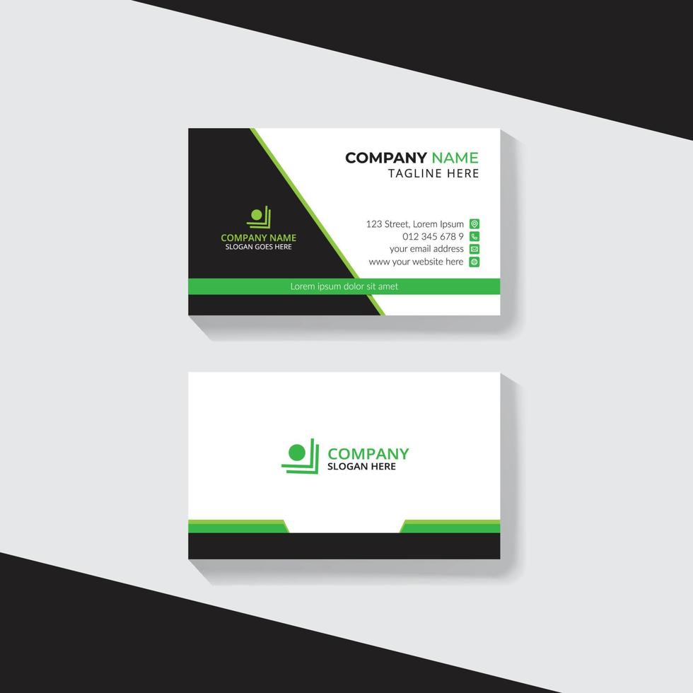 Corporate Business Card Design vector