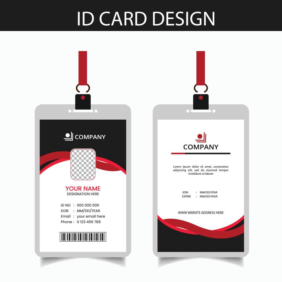 Corporate Id Card Design Template vector
