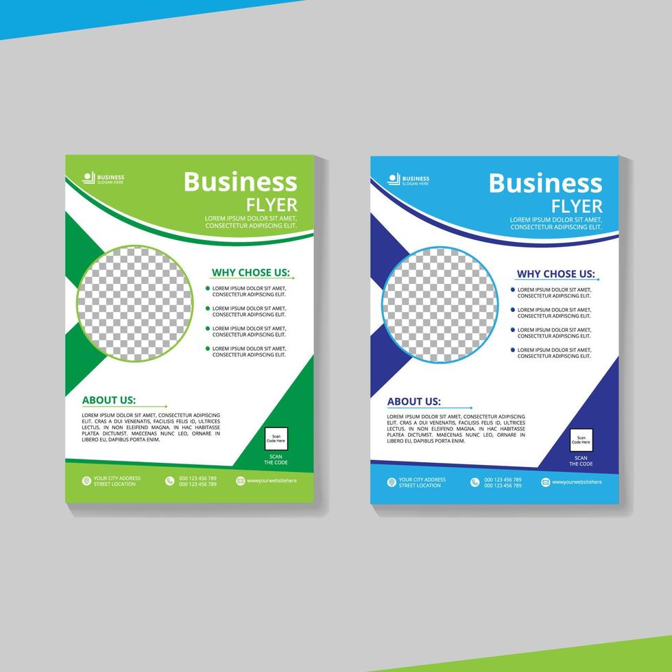 Corporate Flyer Design Template vector