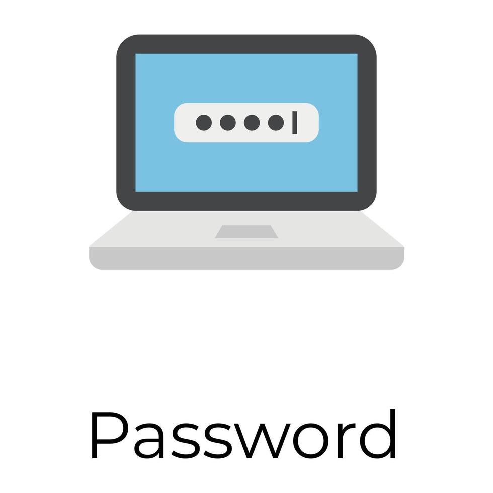 Trendy Password Concepts vector