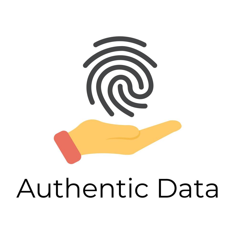 Trendy Authentic Data vector