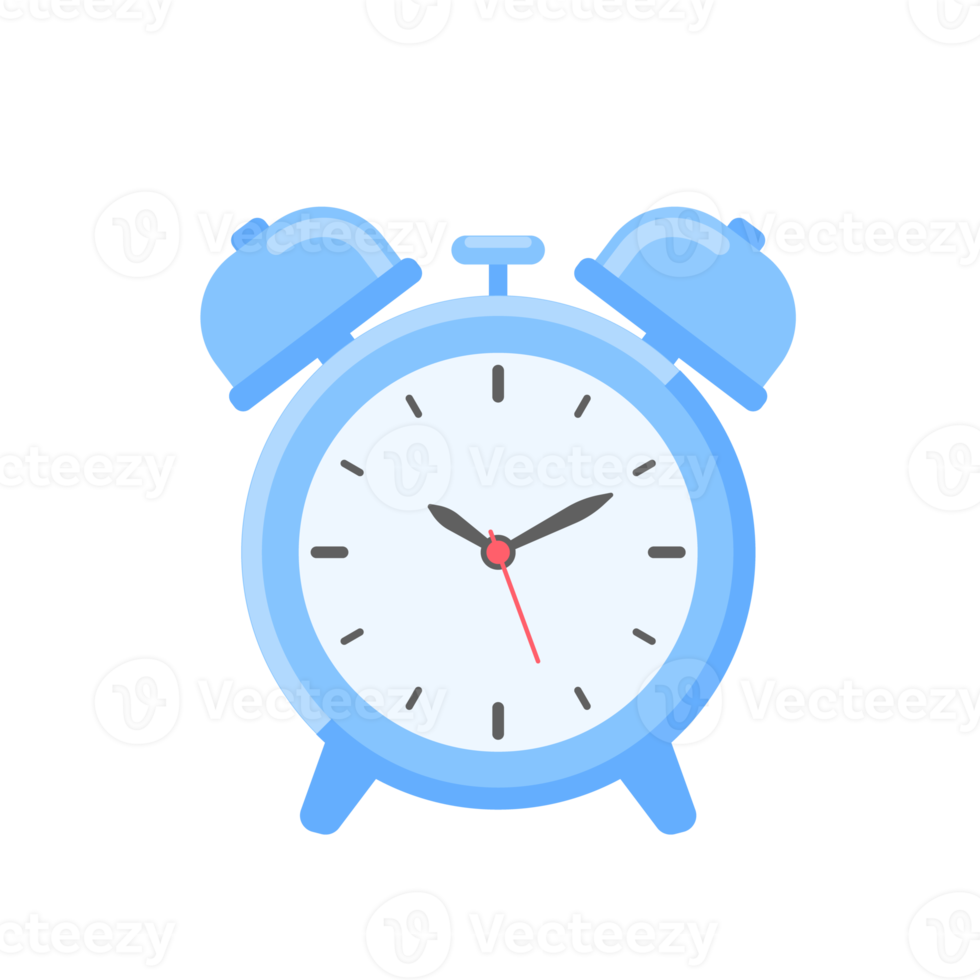 Loud alarm clock alerts wake up time and schedule. png