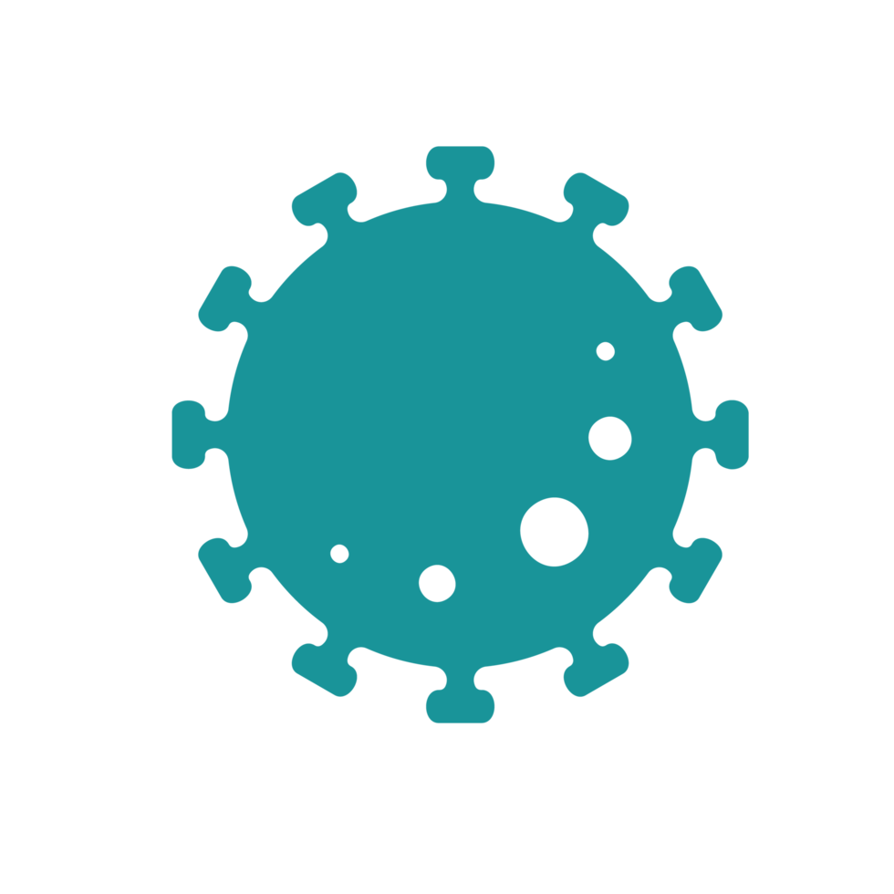 Covid-19 icon Viruses that are spread through coughing or sneezing Simple flat design png