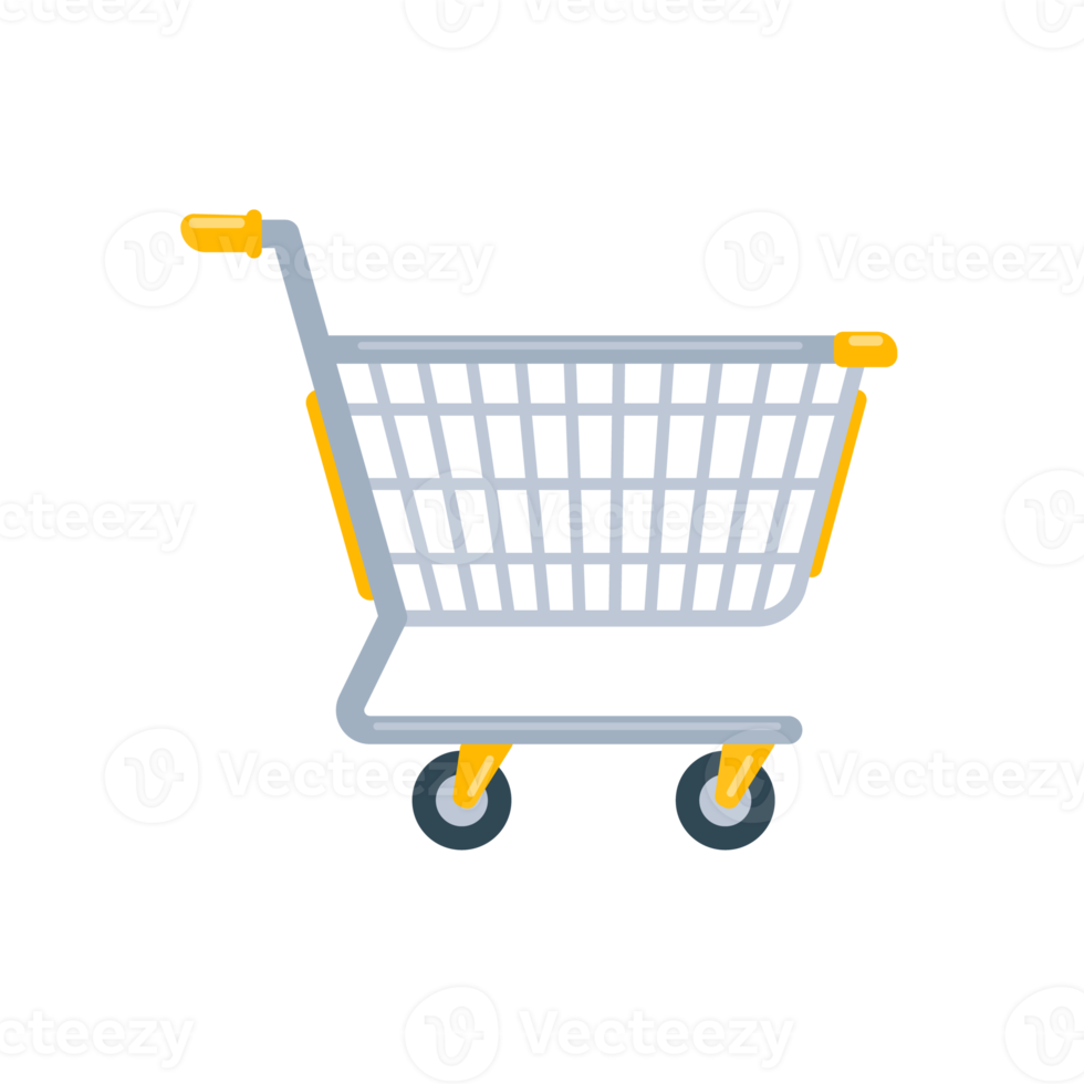 Free shopping carts in shopping malls for placing products for payment