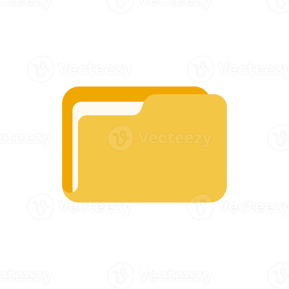 Yellow folders for organizing documents. sorting large amounts of data png