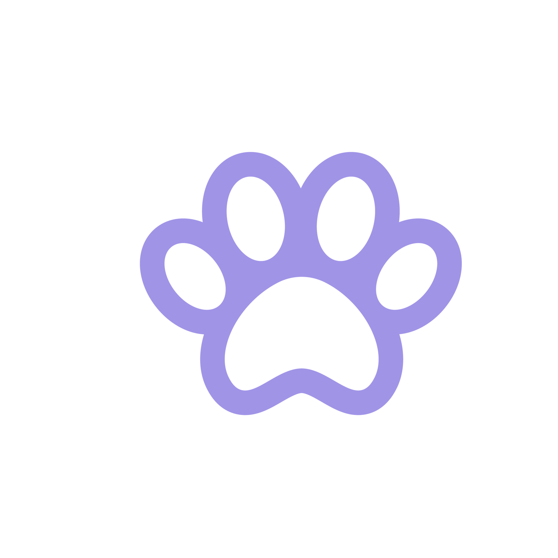 Dog and cat paws with sharp claws. cute animal footprints 14587533 PNG