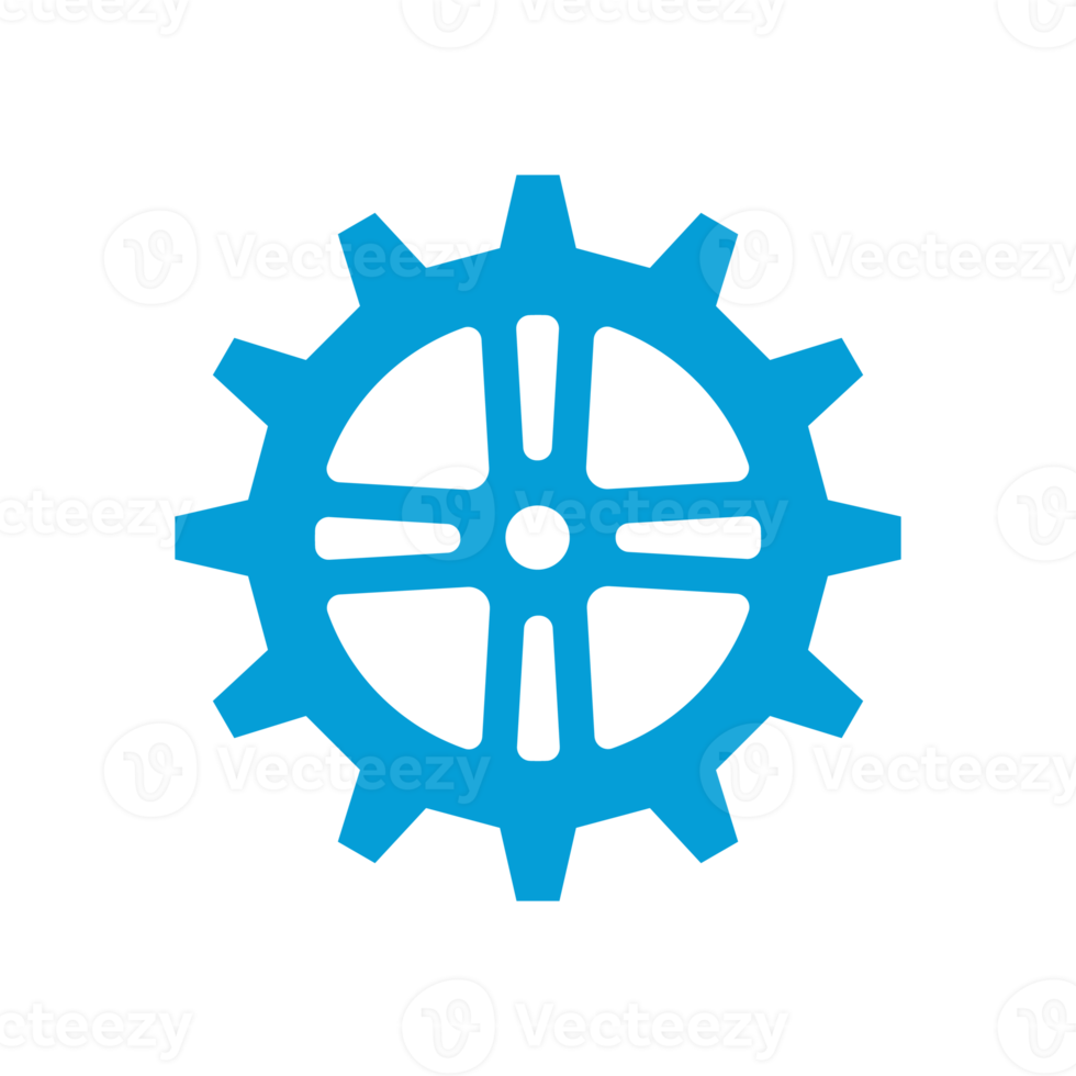 Gear wheel icon. Machine gear for setting Ideas to drive business forward through innovation. png