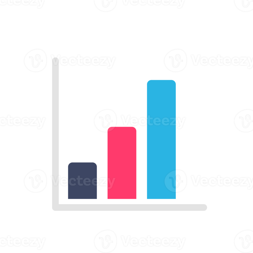 Line graph comparing business performance. Company earnings report concept png