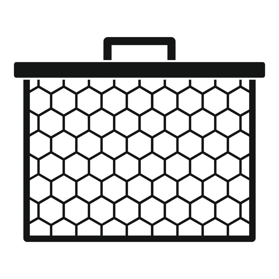 Honeycombs icon, simple style vector
