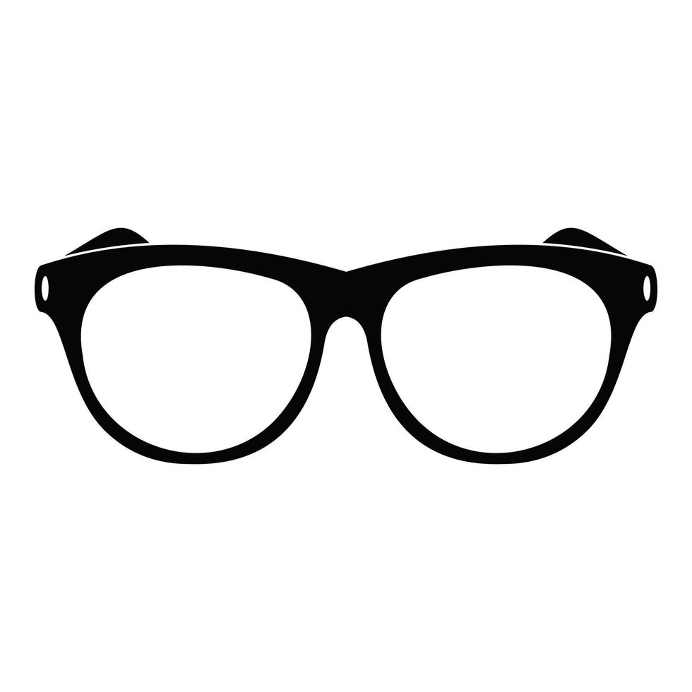icono de anteojos vintage, estilo simple. vector