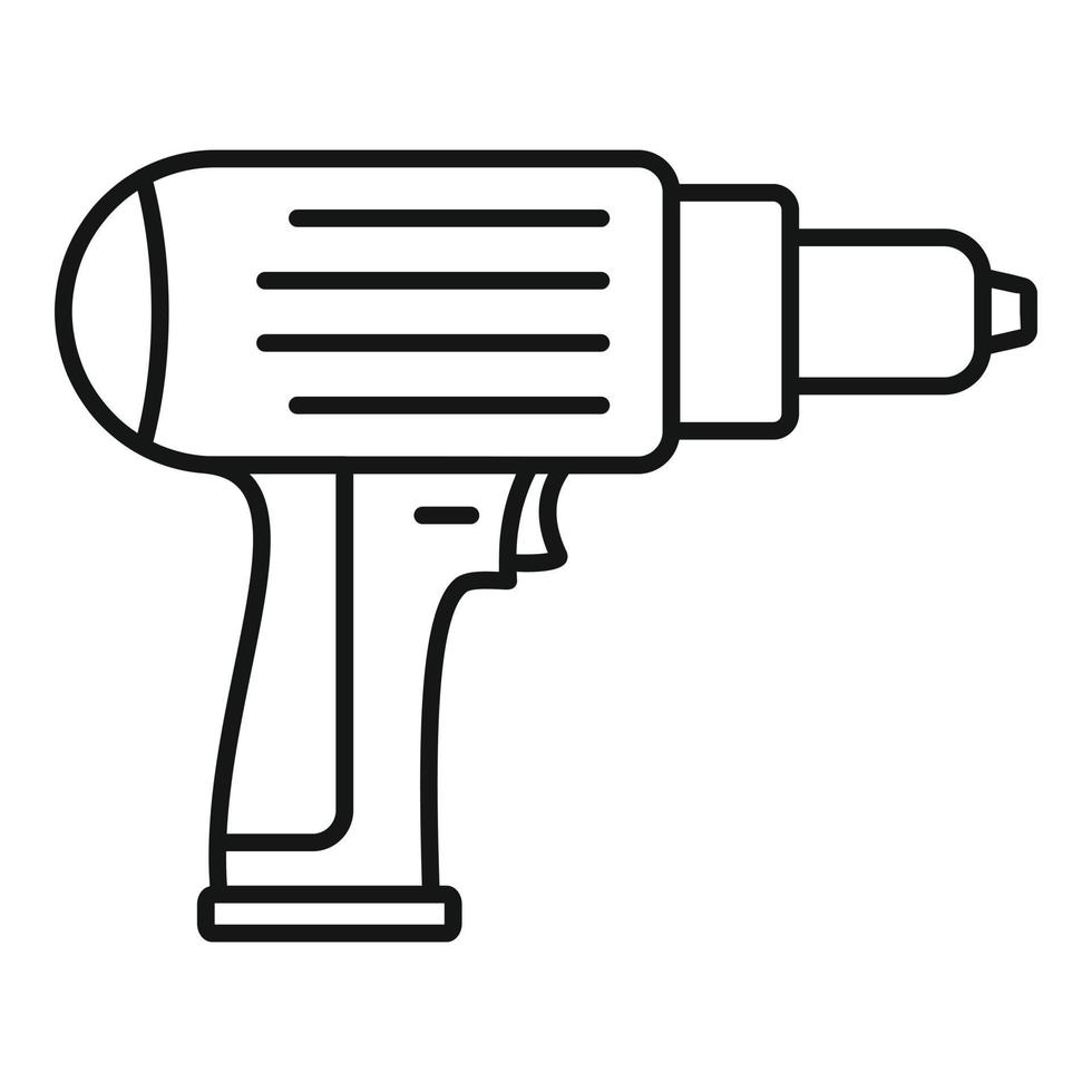 Screwdriver icon, outline style vector