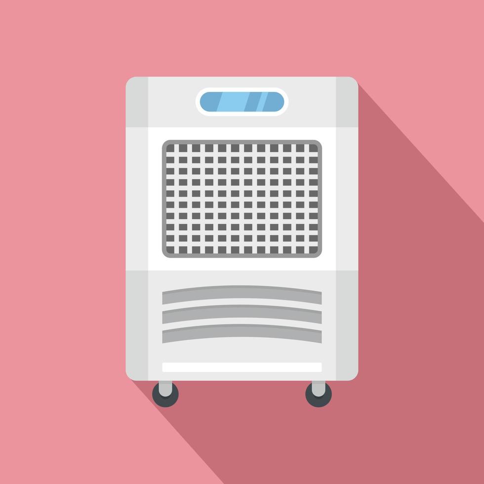 Mobile house conditioner icon, flat style vector