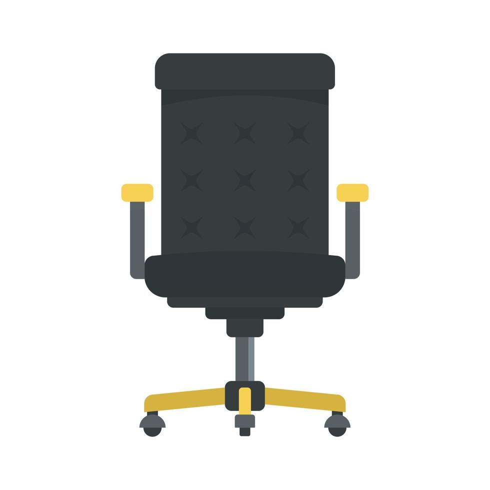 icono de silla de escritorio, estilo plano vector