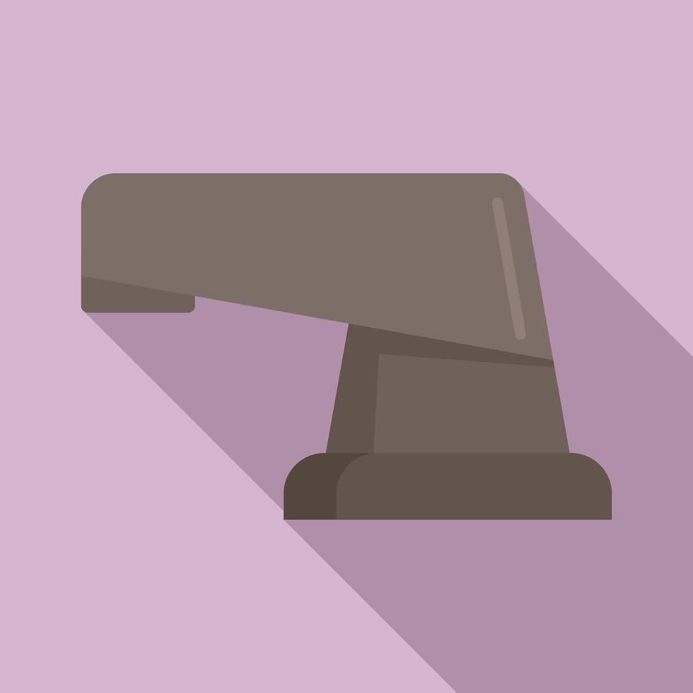 Modern faucet icon, flat style vector