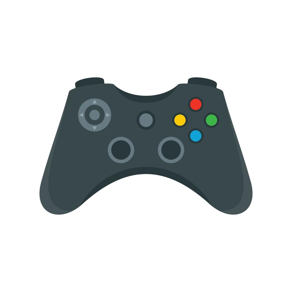 icono de control de gamepad, estilo plano vector