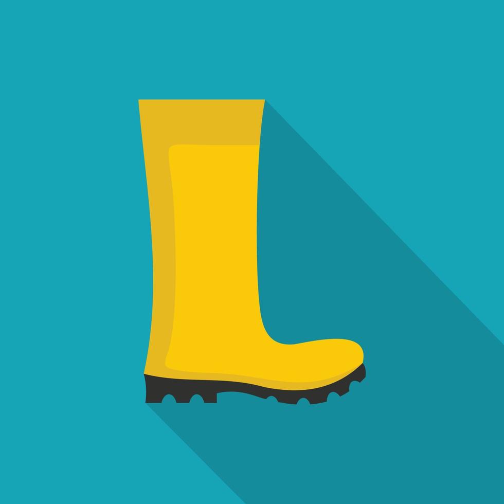 Vector illustration of waterproof rubber boots for gardening