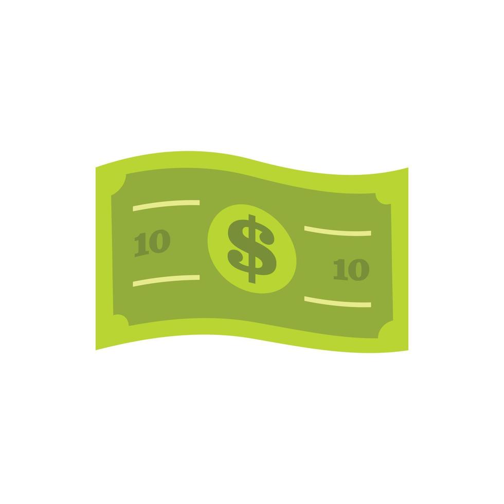 Banknote icon, flat style vector