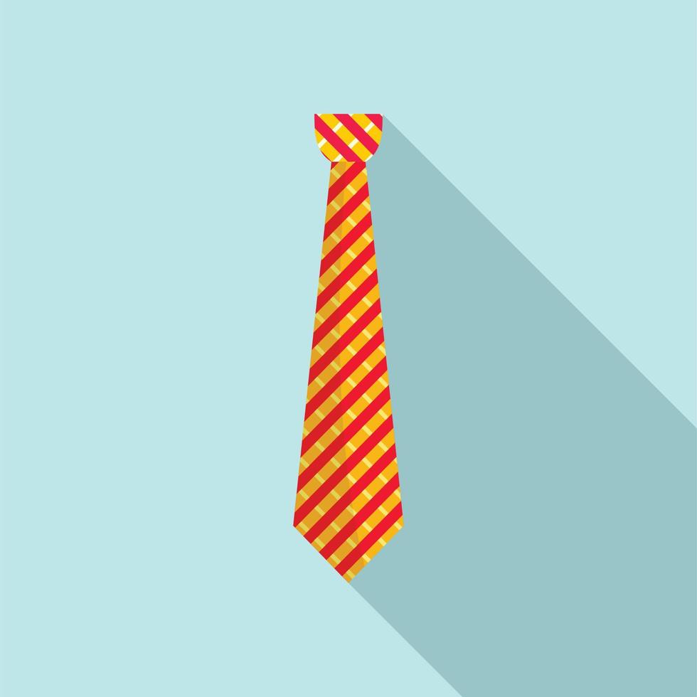 icono de corbata de trabajo, estilo plano vector