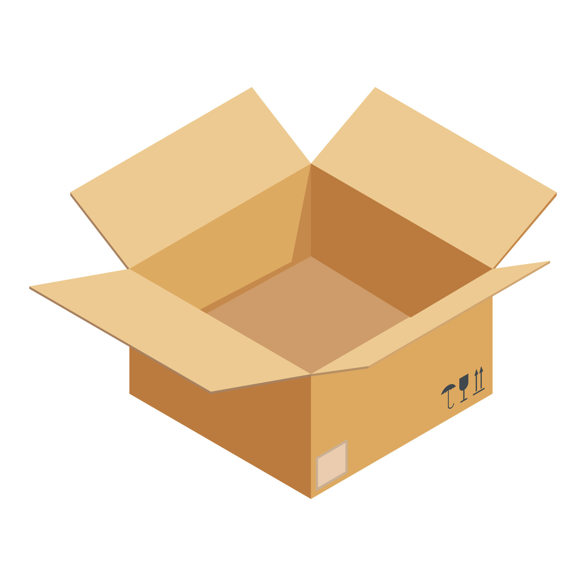 Empty box icon, isometric style 14587793 Vector Art at Vecteezy