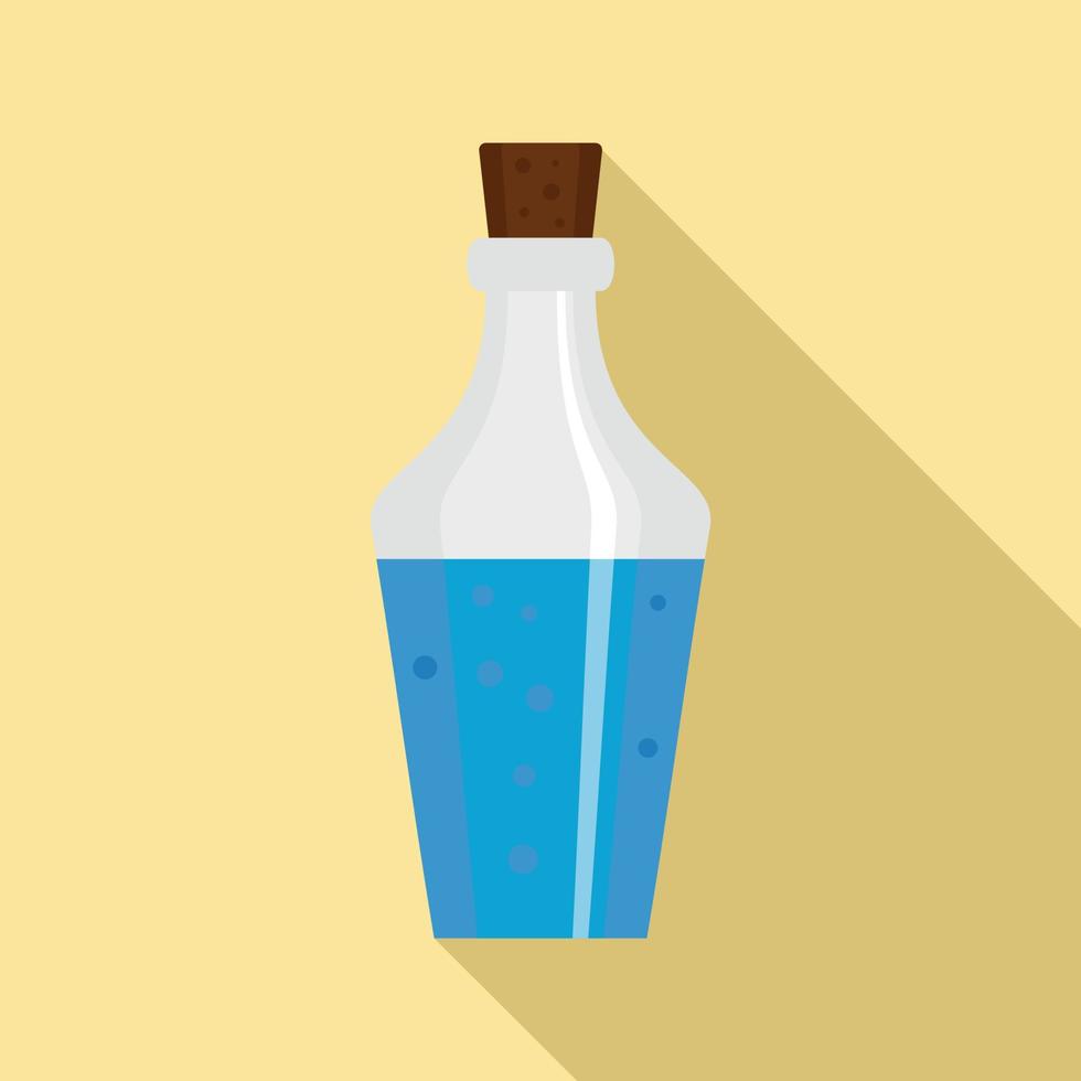 Potion bottle icon, flat style vector