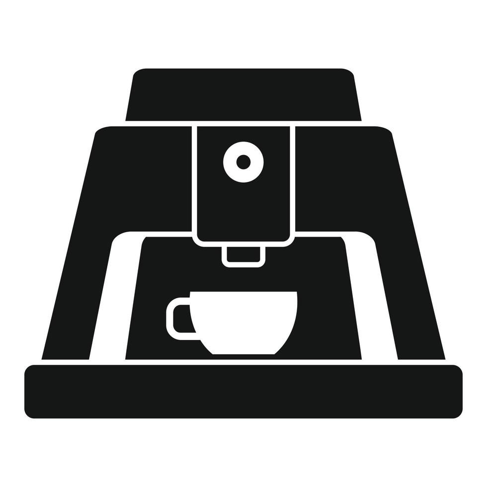 Drink coffee machine icon, simple style vector