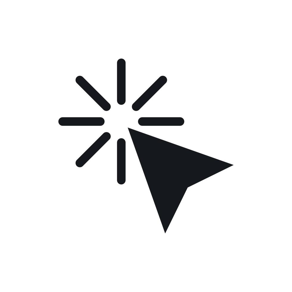 Click icon, simple style vector
