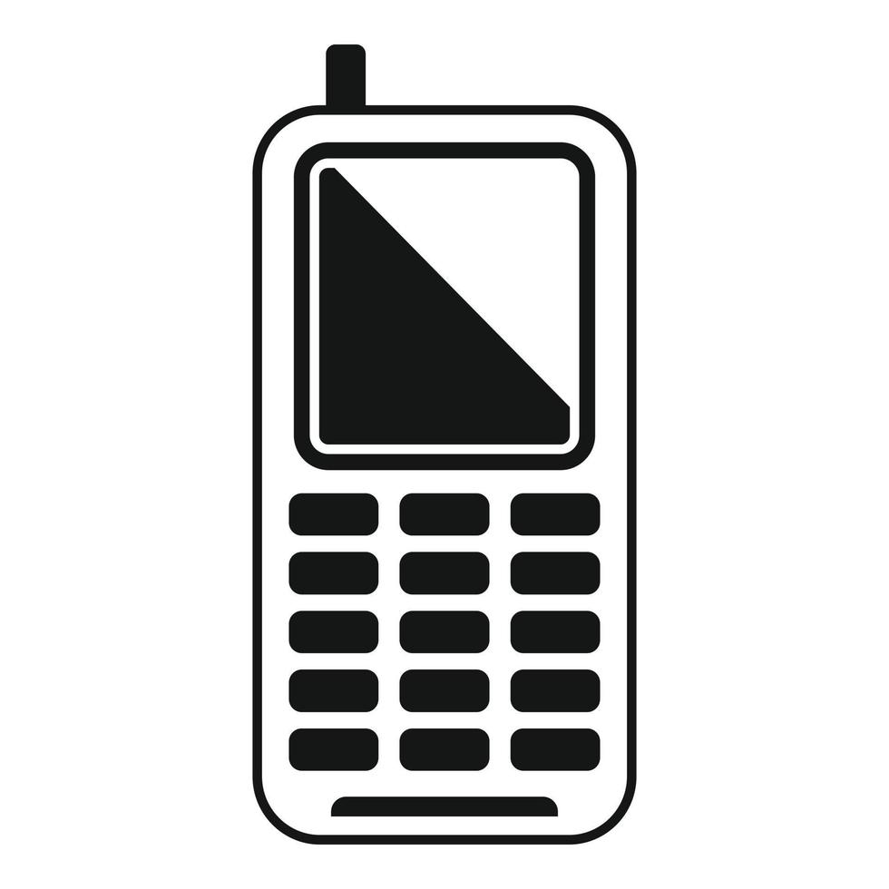 icono de teléfono de supervivencia, estilo simple vector