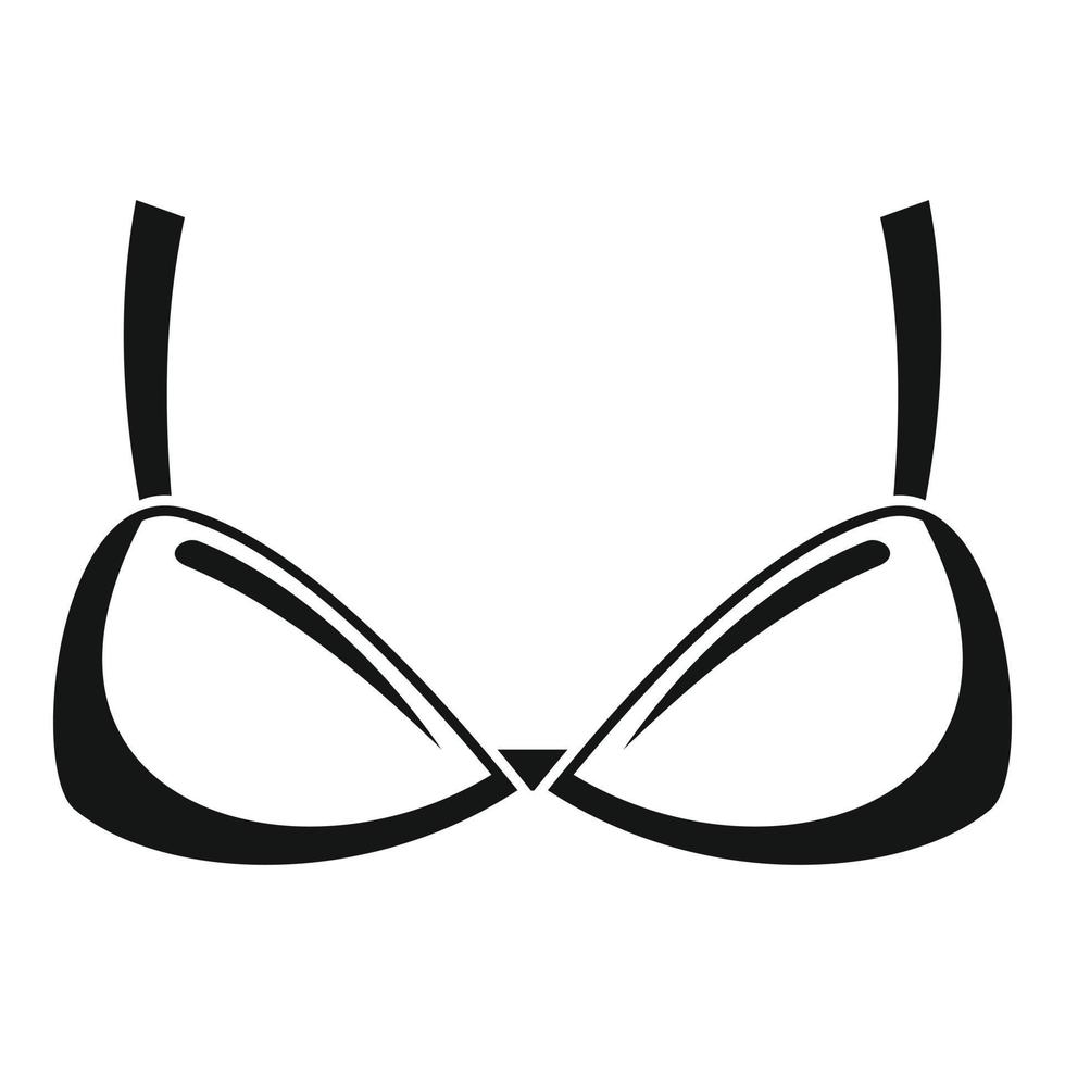 icono de sujetador de tetas, estilo simple vector