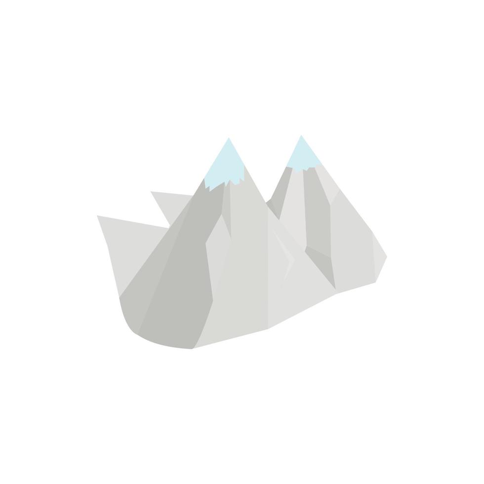 icono de montañas, estilo 3d isométrico vector