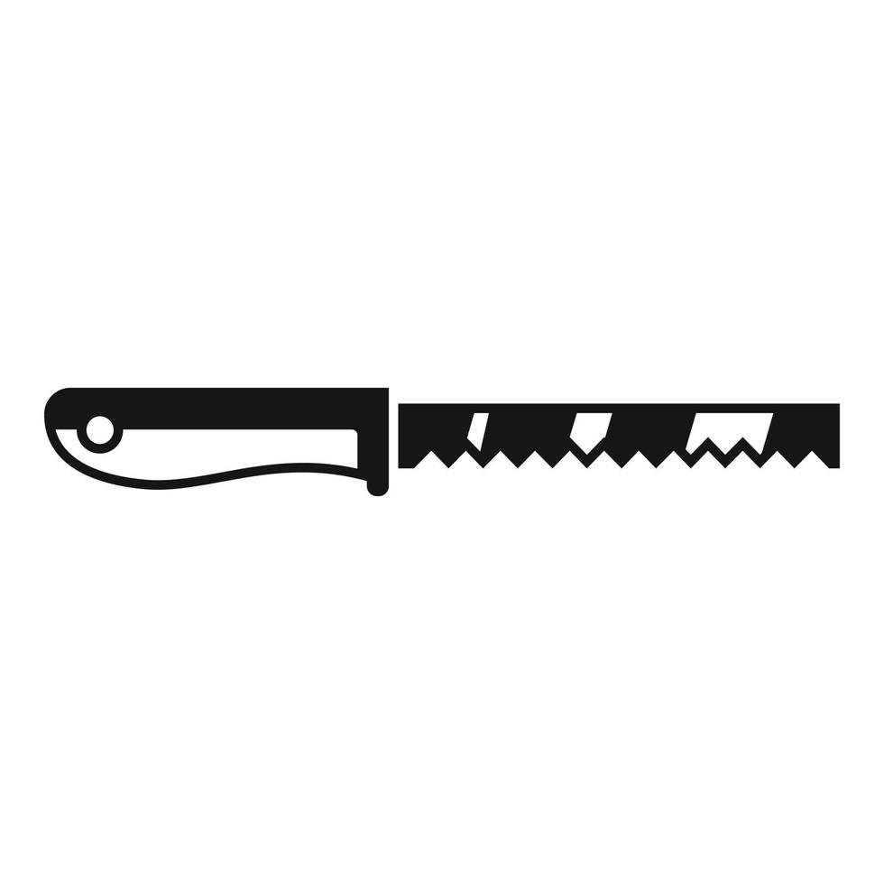 Pruning saw icon, simple style vector