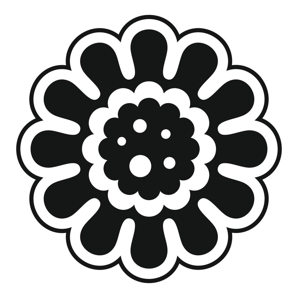 Cookie icon, simple style vector