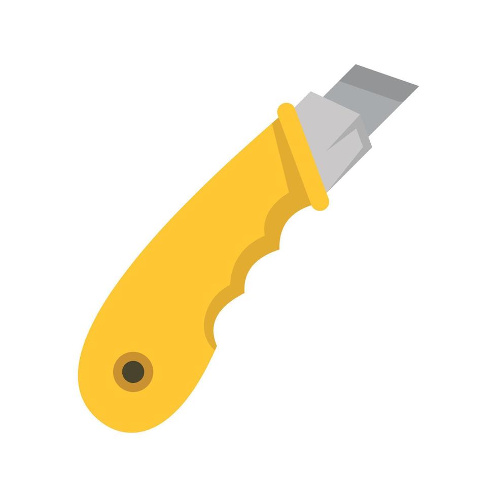 Stationery knife icon, flat style vector