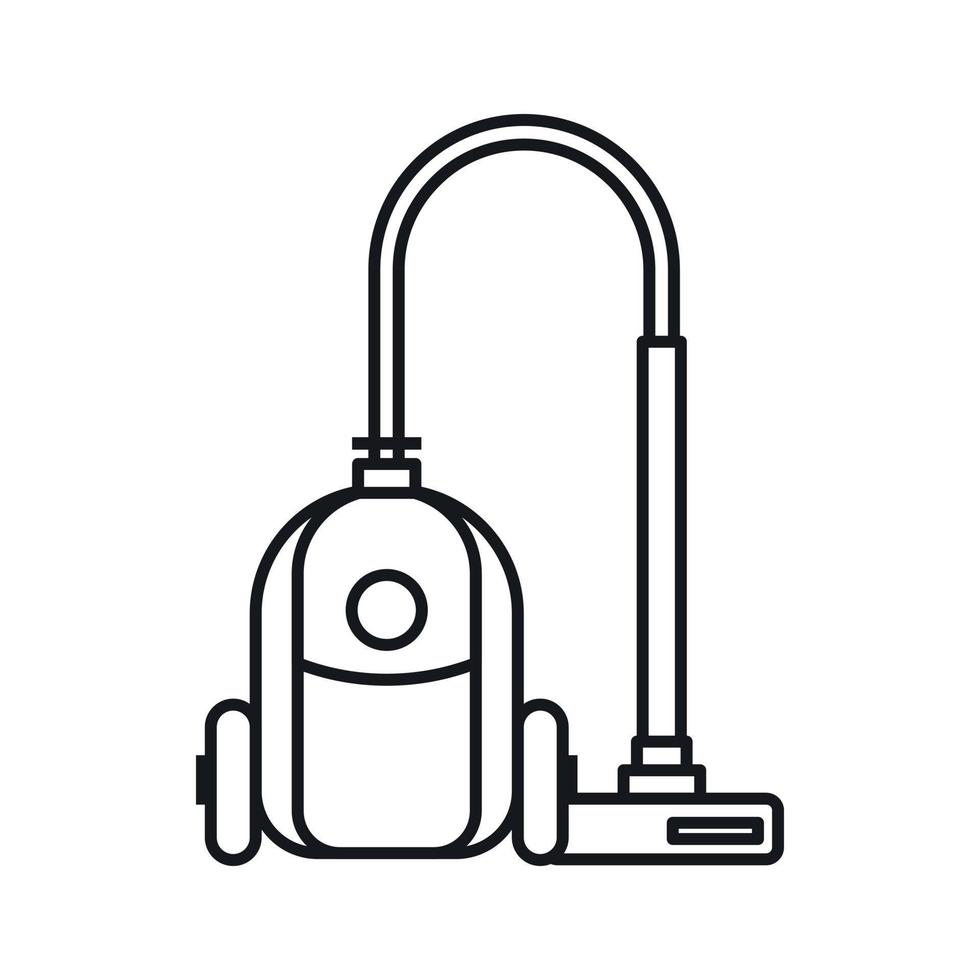 Vacuum cleaner icon, outline style vector