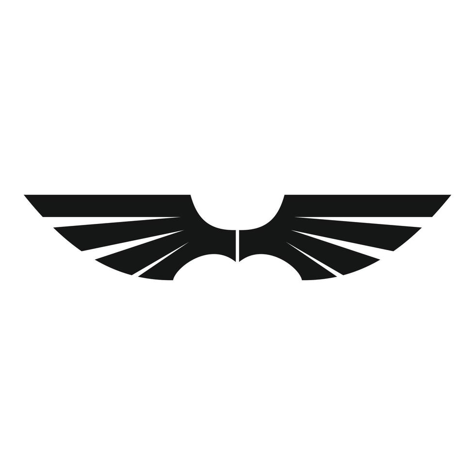 Business wings icon, simple style vector