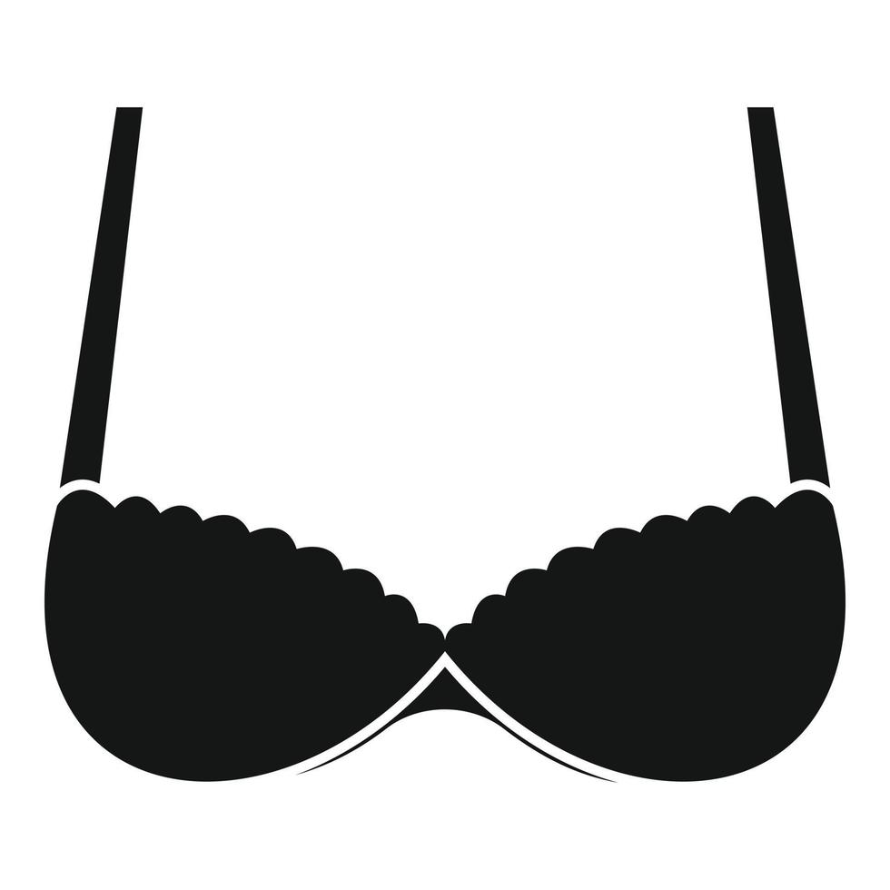 Uplift bra icon, simple style vector