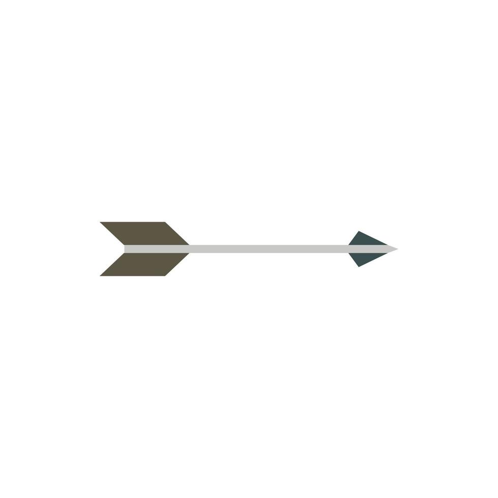 Long arrow icon, flat style vector