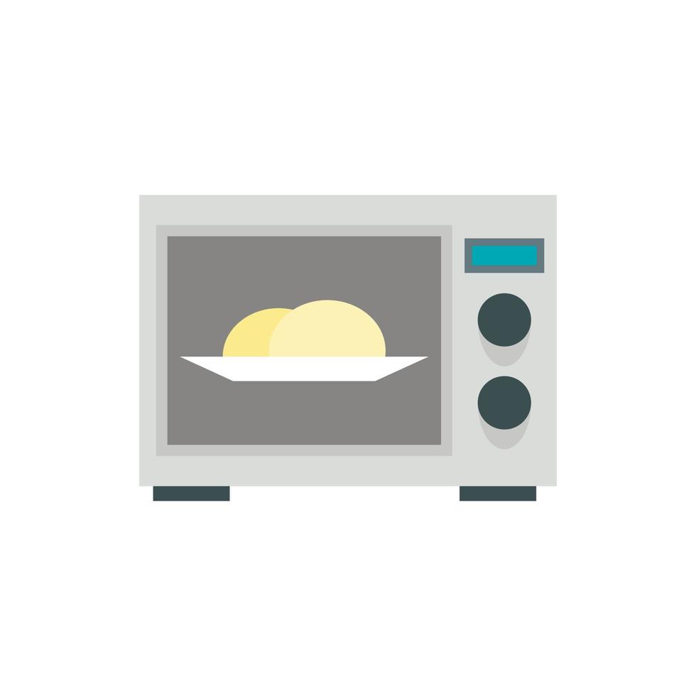 Microwave icon, flat style vector