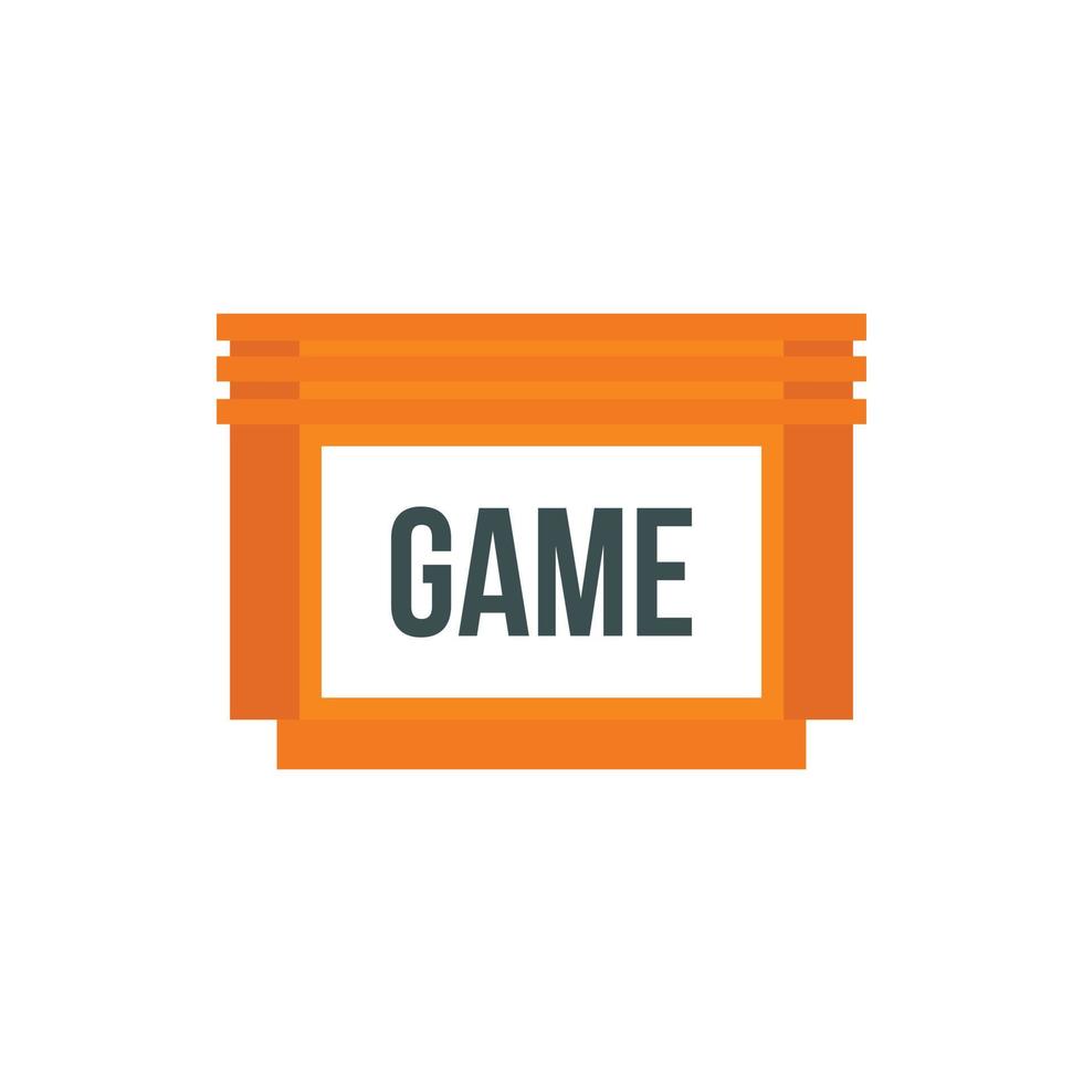 Games floppy disk icon, flat style vector