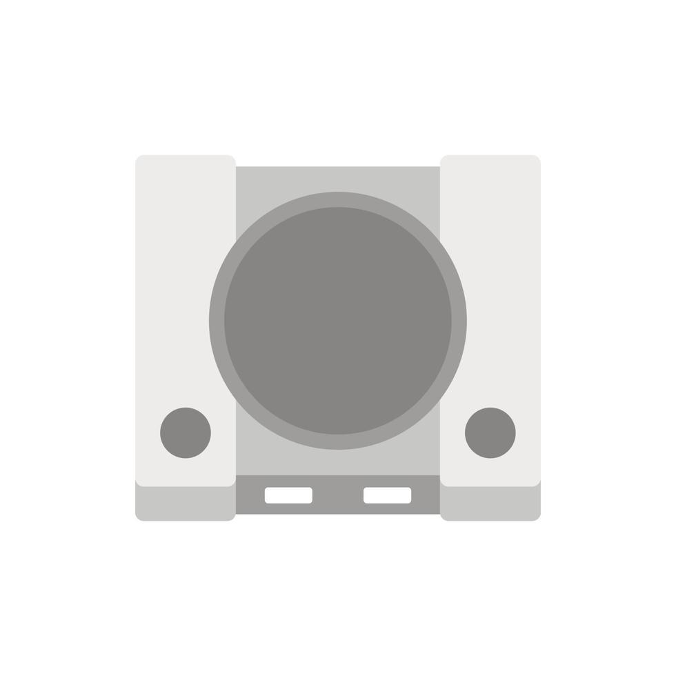 Game console icon, flat style vector