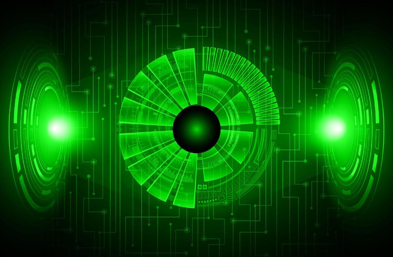 Modern eye Holograph on Technology Background vector