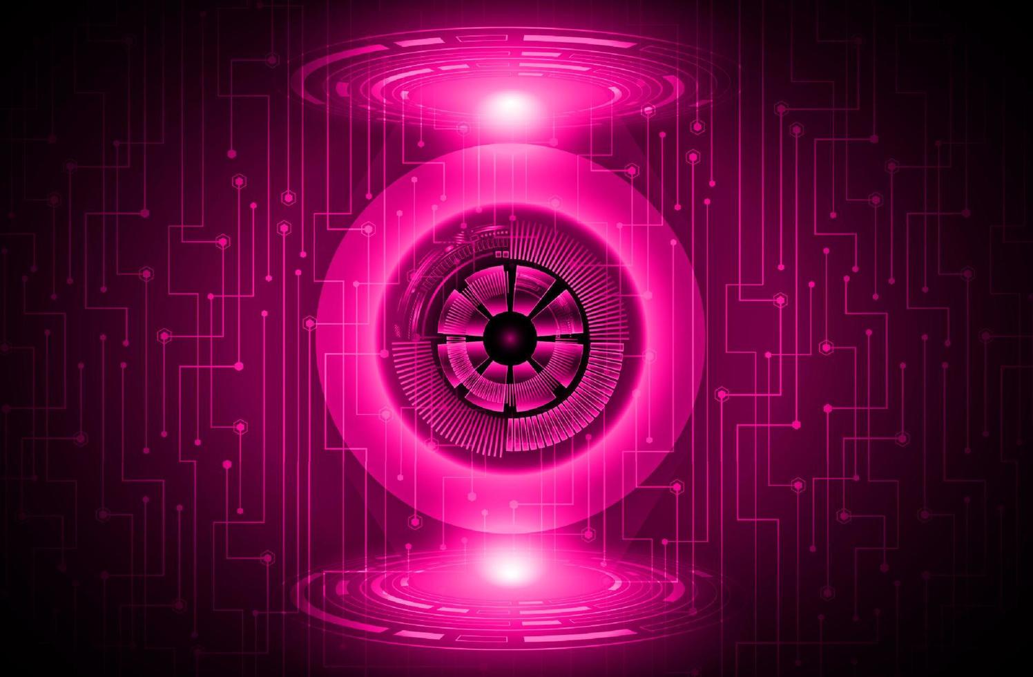 Modern eye Holograph on Technology Background vector