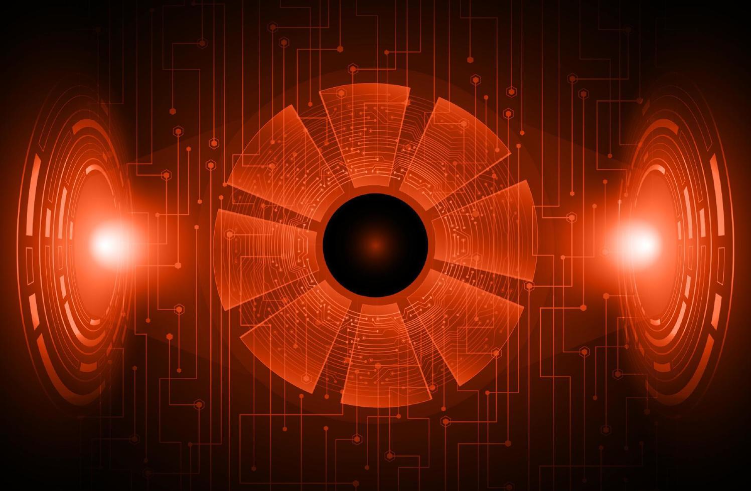 Modern eye Holograph on Technology Background vector