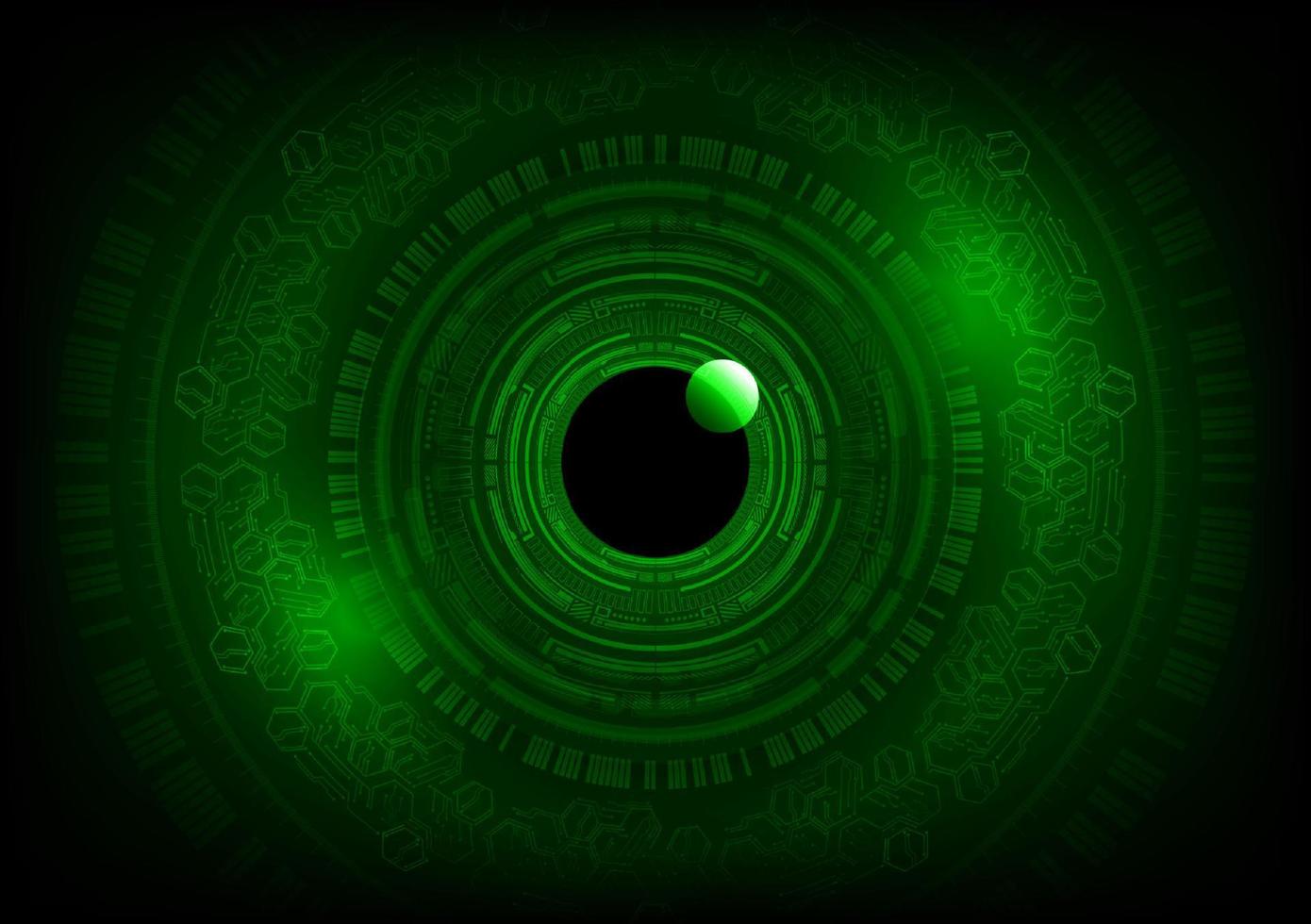 Modern Eye Holograph on Technology Background vector